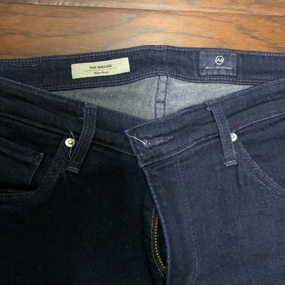 AG Adriano Goldschmidt Jeans Slim Bootcut The Ballad Size 29 Dark Blue Wash - Picture 2 of 6